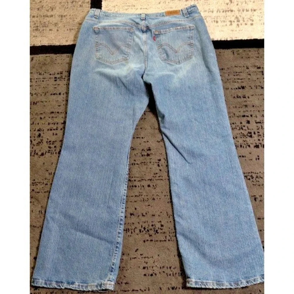 Levi's 515 Bootcut Jeans Women's 18M Blue Stretch Denim Mid Rise Classic
